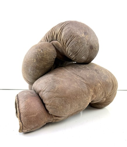 Paio guanti boxe antichi - 1,