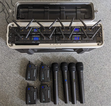 Microfono wireless rack 8 vie