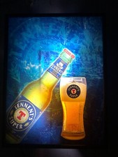 BEER LIGHTED SIGN - INSEGNA LAMPADA BIRRA TENNENT’S SUPER CON EFFETTO SCHIUMA