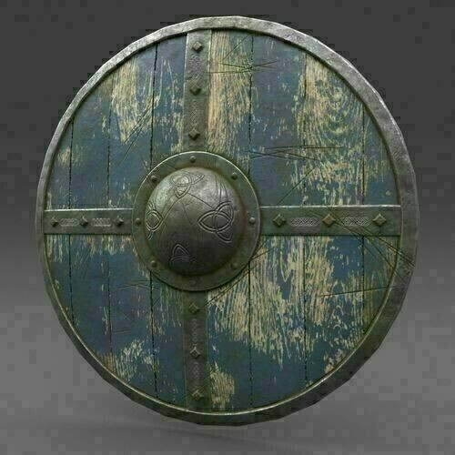 Armatura scudo tondo legno - scudo,