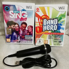 Lotto Let's Sing 2018 + Microfono + Band Hero Wii