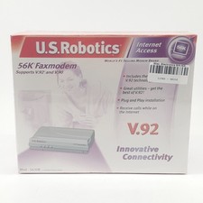 US Robotics 56K Faxmodem Vintage Computer Internet Access Modem Nuovo Sigillato