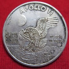 MEDAGLIA RICORDO MISSIONE LUNA APOLLO 11 XI 12 XII SPAZIO CONRAD GORDON BEAN USA