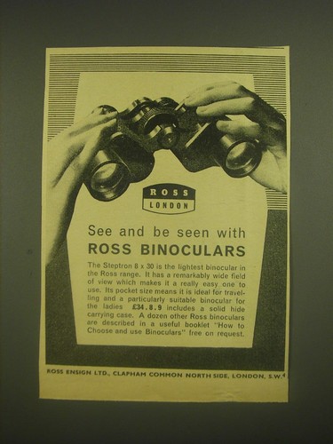 Pubblicità binocolo ross - pubblicità,