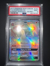 Pokemon Charizard Gx Full Hyper PSA 9 150/147 Burning Shadows Eng