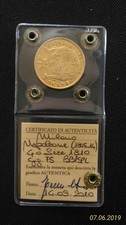 REGNO D'ITALIA - MILANO - NAPOLEONE I - 40 LIRE 1810 MILANO - PERIZIATA  ORO
