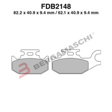 COPPIA PASTIGLIE FRENI FERODO POSTERIORE Yamaha Quad YFM Kodiak 450 2003 > 2006