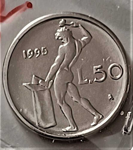 Moneta italia lire - 50,