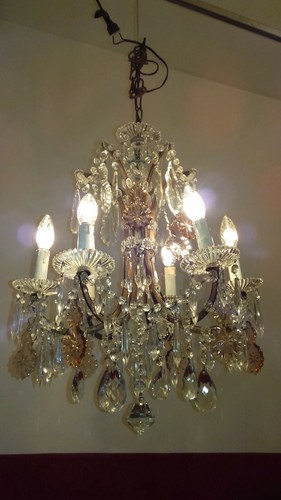 Lampadario antico ferro