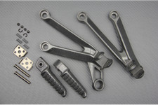 Supporto Pedane Posteriore Silver KAWASAKI ZX10R ZX-10R ZX10-R ZXT00C 2004-2005