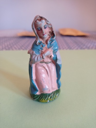 Madonna statuina presepe - la,