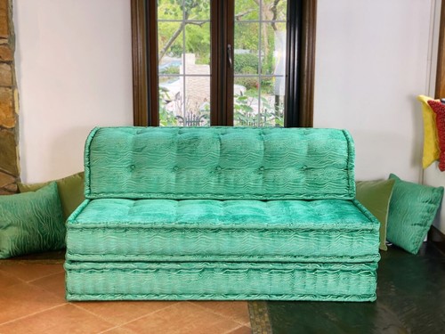 Divano letto trapuntato