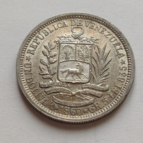 Silver moneta venezuela - silver,