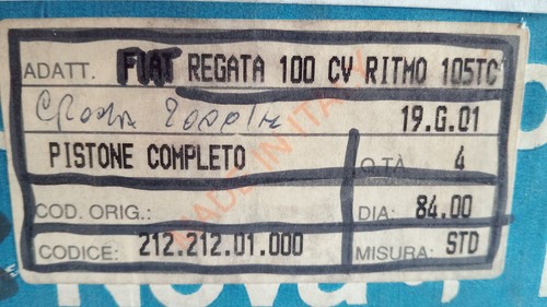 Pistoni fiat ritmo - ritmo, tc