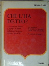 Fumagalli CHI L'HA DETTO