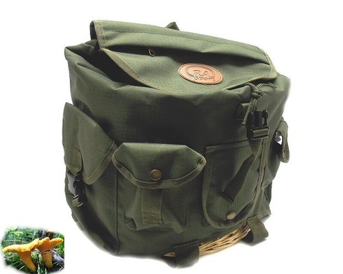 Zaino nylon verde con gerla