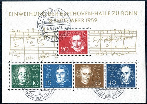 Bund beethoven blocco 2 - beethoven, nr.