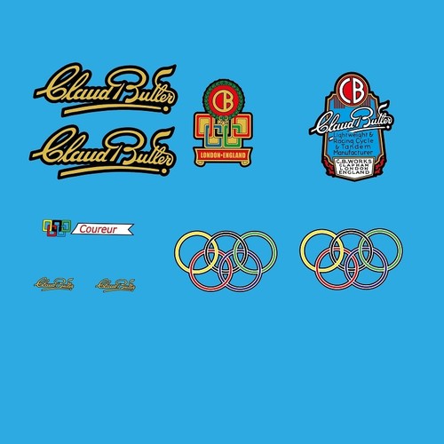 Claud butler bicicletta decals - claud,