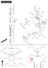 Harley davidson manubrio - lh,