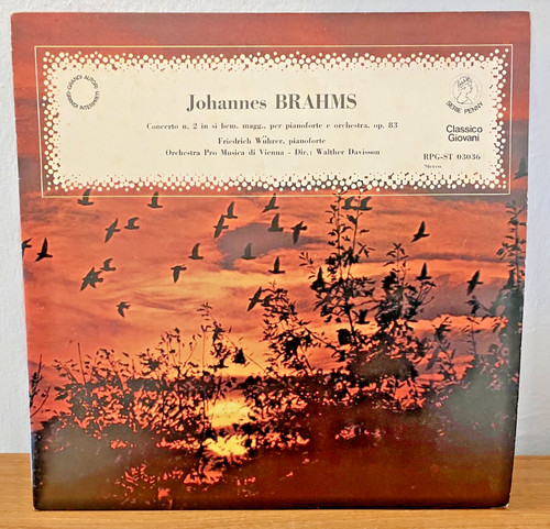 Brahms piano concerto lp - piano,