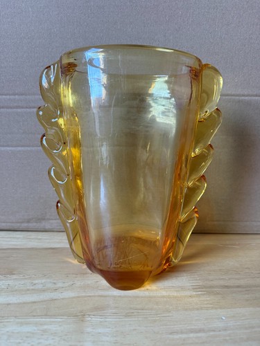 Vaso flangiato ambra