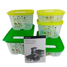 Tupperware Fridgesmart Contenitori Frigorifero Set 5 Pezzi con Coperchi Ventilati
