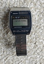 orologio digitale seiko A158-503A lcd luce sveglia cronografo 1979 RICAMBI RIPARAZIONI