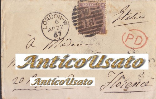 Storia postale 1867 busta - 1867,