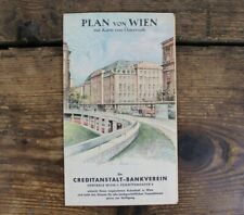 VIENNA MAPPA Carta CARTINA della Città Vintage da COLLEZIONE1:12500 AUSTRIA