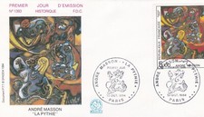 FRANCE 1984 FDC ANDRE MASSON YT 2342