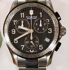 Orologio Victorinox Swiss Army 241403 Cronografo Quarzo Cassa Argento 41mm Usato