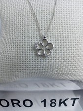 Collana oro bianco 750 18 kt