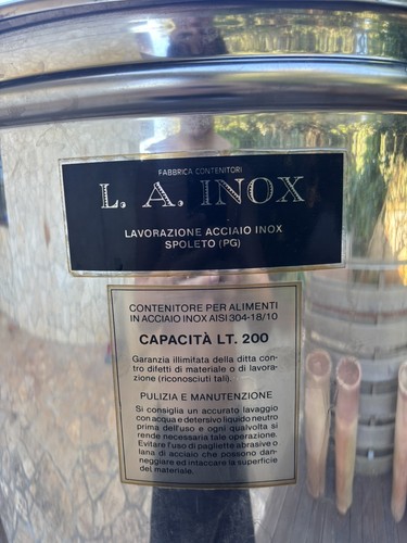 Contenitore olio inox - olio,