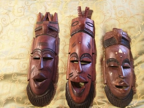 Maschera africana scultura - africana,