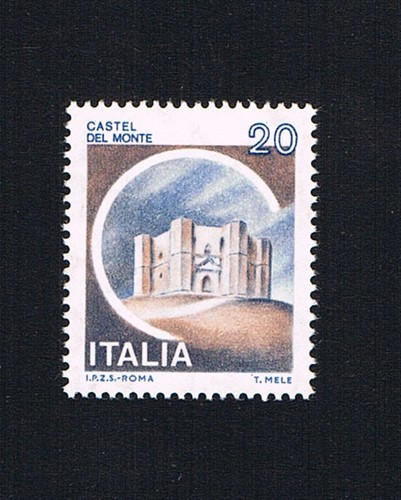 Italia francobollo castelli - 1,