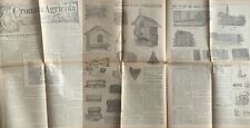 CRONACA AGRICOLA 1904 ATTREZZI ALLEVAMENTO POLLI VOLIERA POLLAIO COLOMBAIA