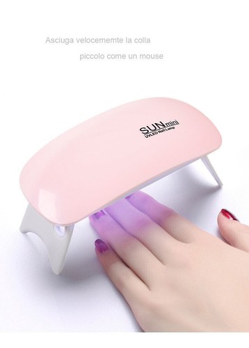 Mini lampada led nail - uv, 6w