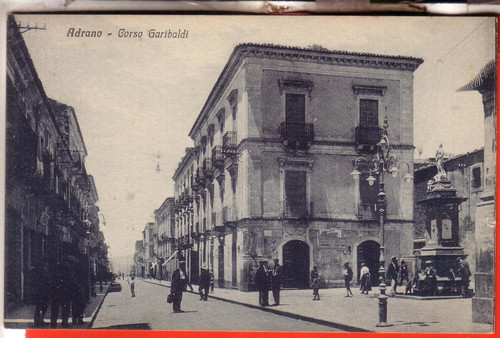 Cartolina adrano viaggiata - ,