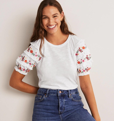Boden maglia donna bianca