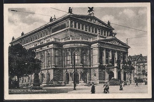 Cartolina francoforte sul - francoforte,