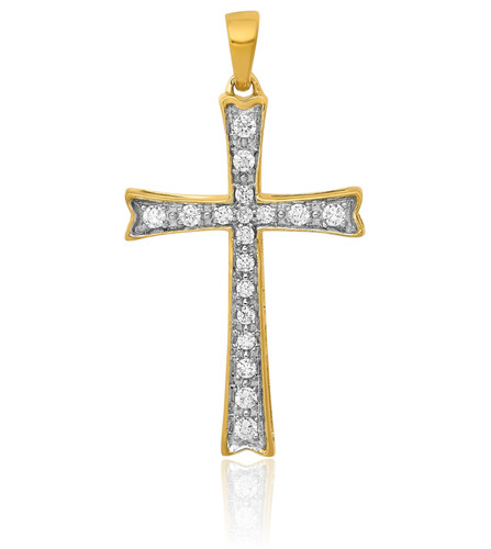 Collana con ciondolo croce - , in