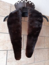 Collo di vero visone marrone, vintage