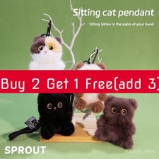 Ciondolo peluche gatto siamese