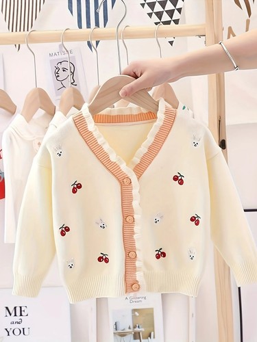 Cardigan bambina beige