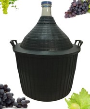 Damigiana Vino Litri 54 con Cesto plastica Completa di Tappo