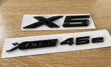 Adesivo emblema badge bagagliaio nero lucido X5 xDrive 45e per X5 xDrive 45e G05