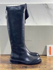 Santoni Stivali Donna In Pelle Nero  Luxury Woman Boot Santoni 38.5