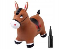 Cavallo gonfiabile marrone