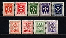 ITALIA RODI - SERIE CROCE DI MALTA - NUOVI MNH