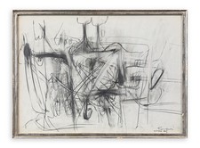 BEPI ROMAGNONI - Senza titolo, Marzo 1960 - Tecnica mista su carta